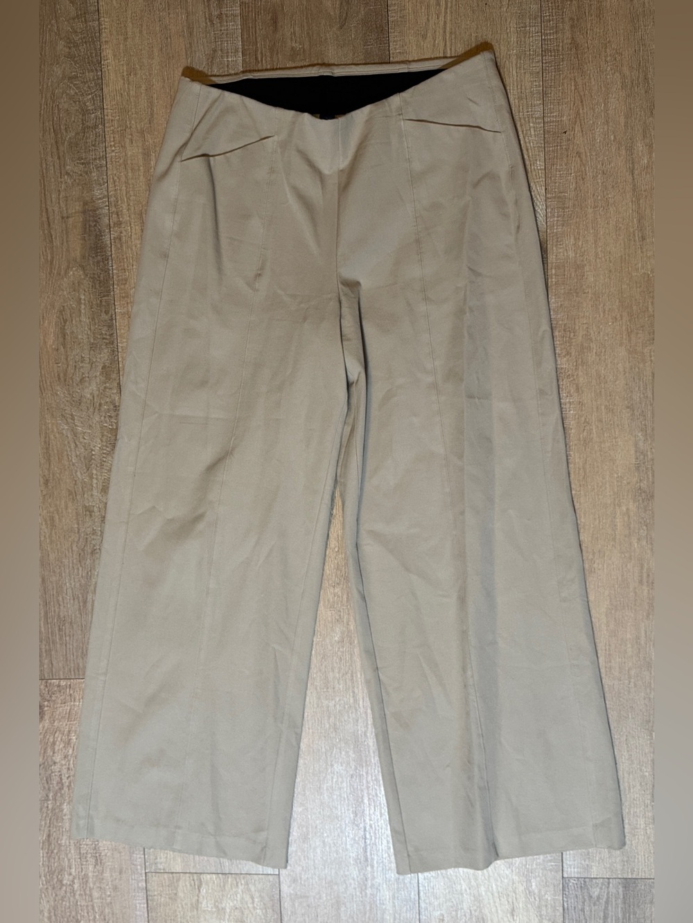 Old Navy Khaki High Rise Wide Leg Trousers Pants